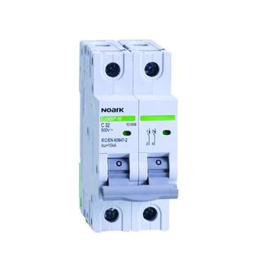 Noark Ex9BP-JX(-) MCB, 2-pole, 500VDC, 63A