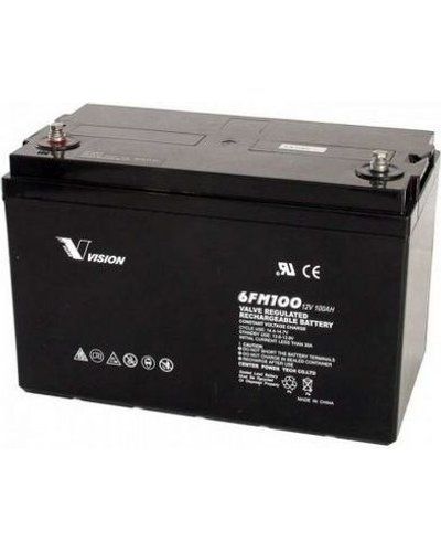 Vision Deep Cycle AGM Battery (For Use With Inverters)(100Ah 12V)