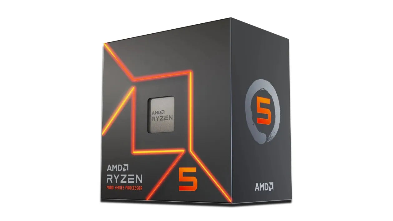 AMD Ryzen 5 7600 5nm SKT AM5 CPU; 6 Core/12 Thread; Base Clock 3.8GHz;32 MB Cache; Radeon Graphics; Wraith prism cooler - TecAfrica Solutions