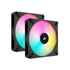 CORSAIR AF ELITE Series; AF140 RGB ELITE; 140mm Fluid Dynamic RGB Fan with AirGuide; Dual Pack with Lighting Node CORE - TecAfrica Solutions