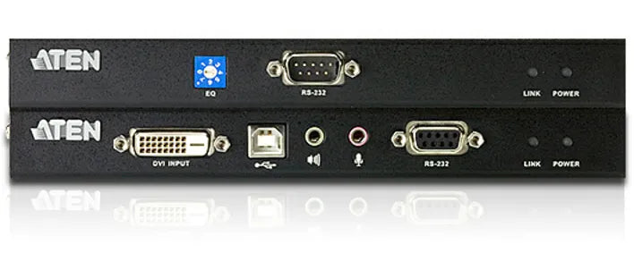 ATEN USB DVI Dual Link Console Extender with Audio/Serial Support up to 60M  -  TAA Compliant/ Audio Cat 5 KVM Extender