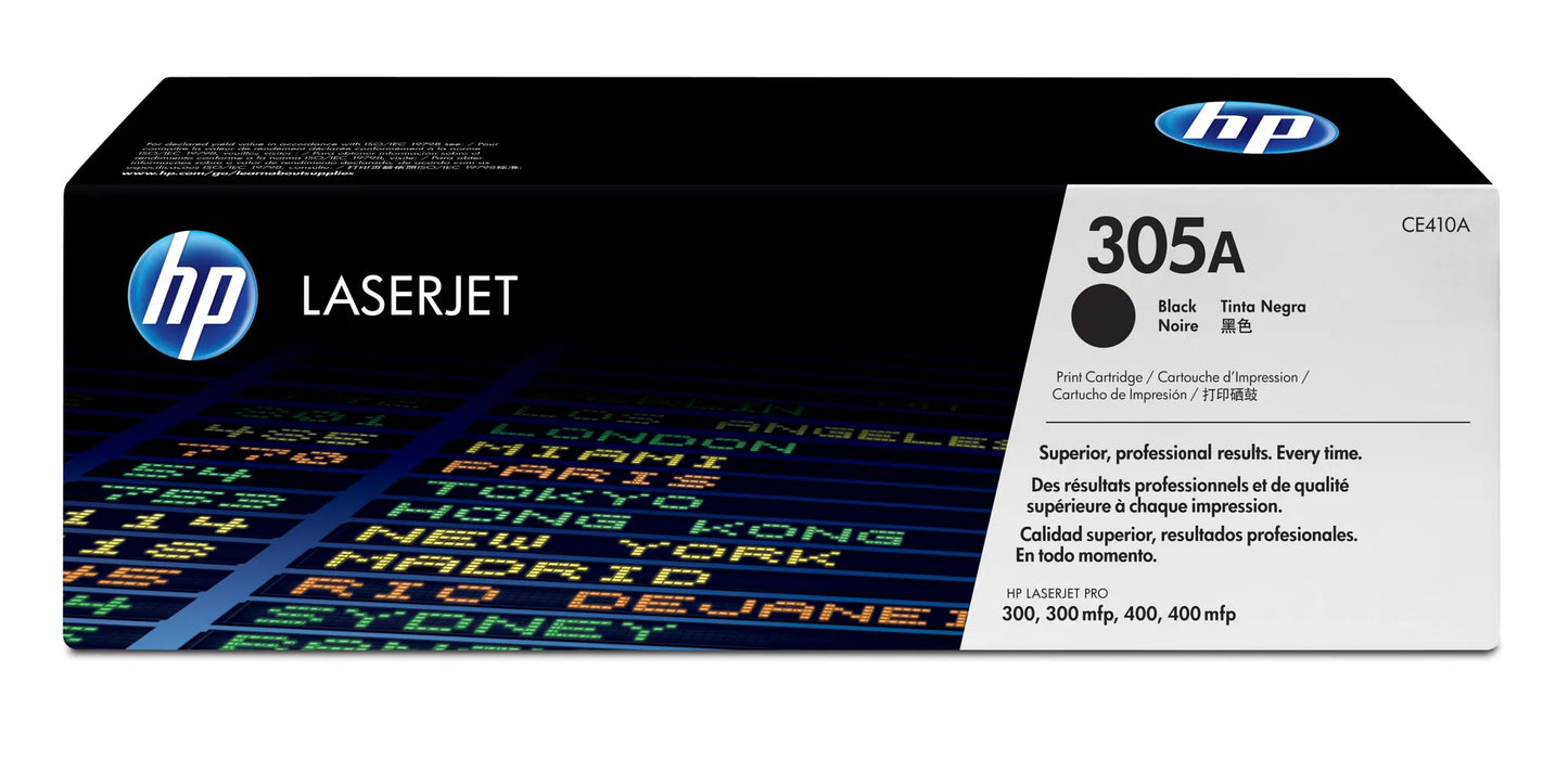 HP 305A Black Original LaserJet Toner Cartridge;2;200 pages.