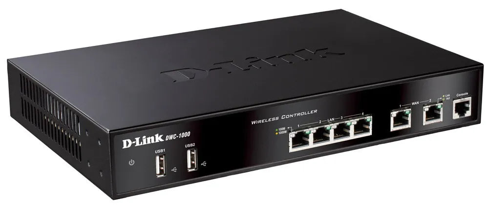 D-LINK Wireless Controlller 4x Gigabit Lan plus 2 Option ports; Manage up to 6 wireless Aps.