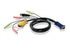 ATEN 3M USB KVM Cable w/ Audio - SPHD15 & Audio to VGA; USB & Audio. (Speaker & MIC support).