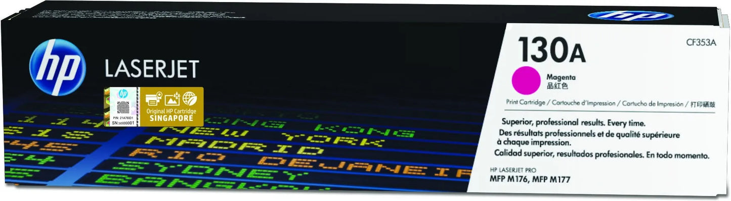 HP 130A Magenta Original LaserJet Toner Cartridge;1;000 pages.(LaserJet Pro MFP M176 and M177).