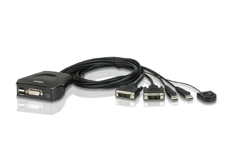 ATEN 2-port USB DVI Cable KVM Switch
