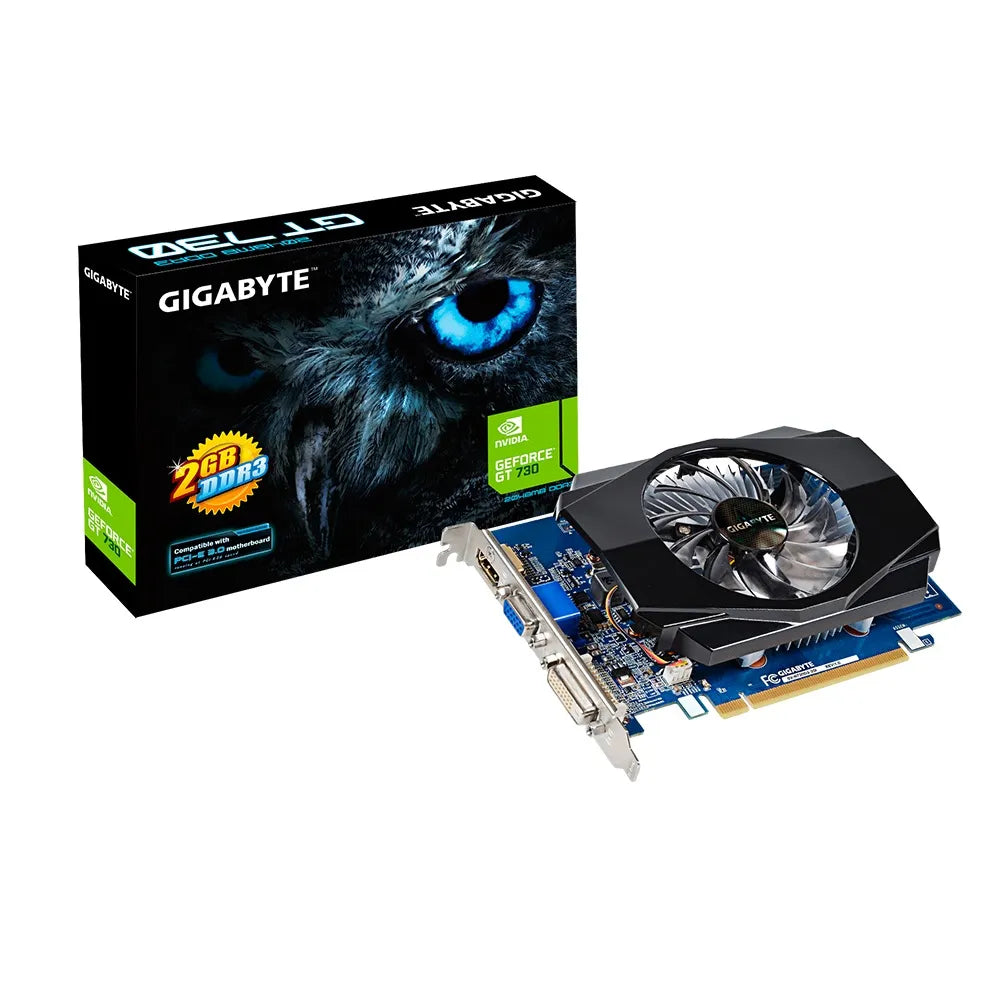 GIGABYTE nVidia GeForce® GT 730 2GB GDDR3 VGA/DVI-D/HDMI.
