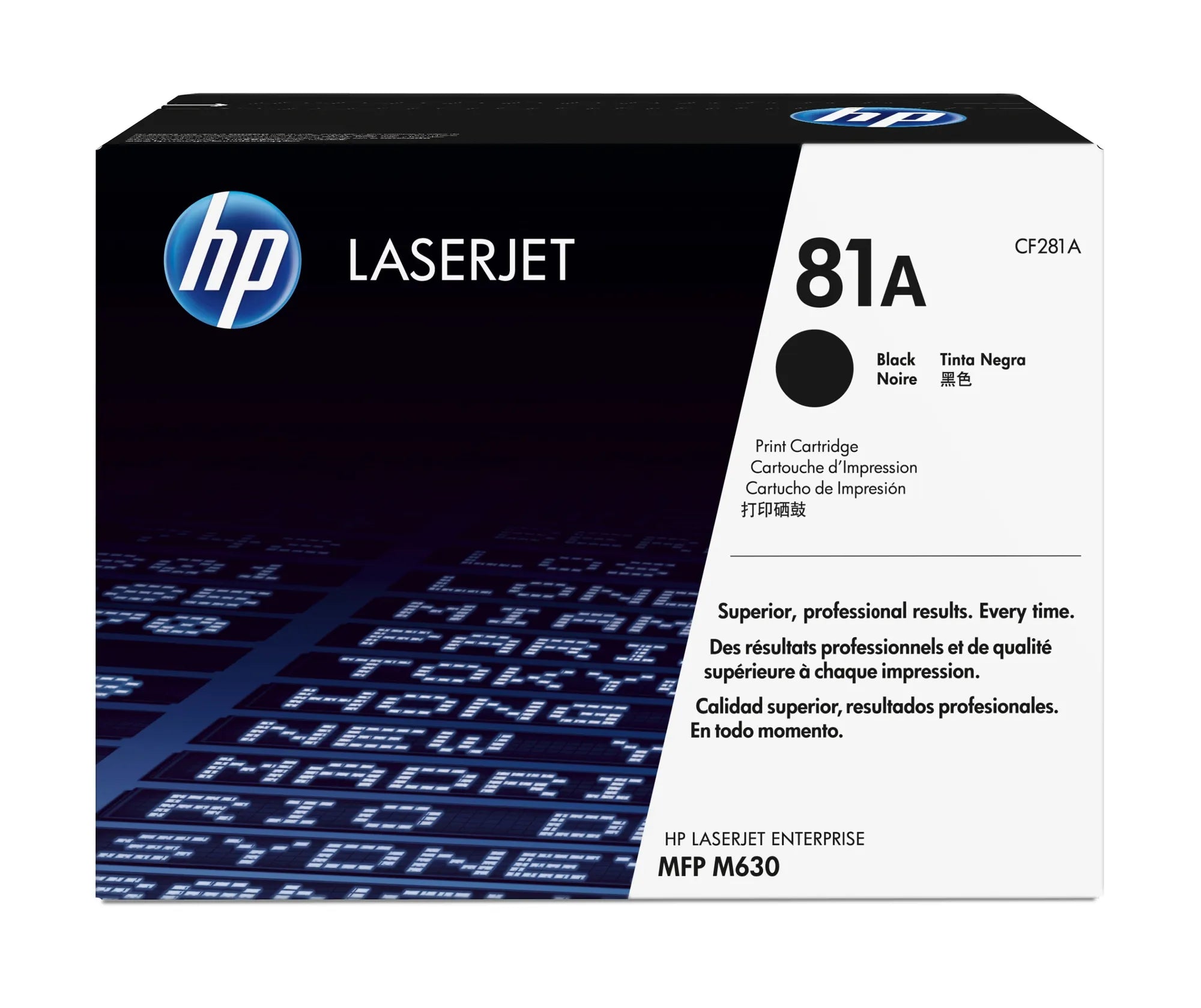 HP 81A Black Original LaserJet Toner Cartridge;10;500 pages. (LaserJet Enterprise MFP M630/M604/M605/M606). .