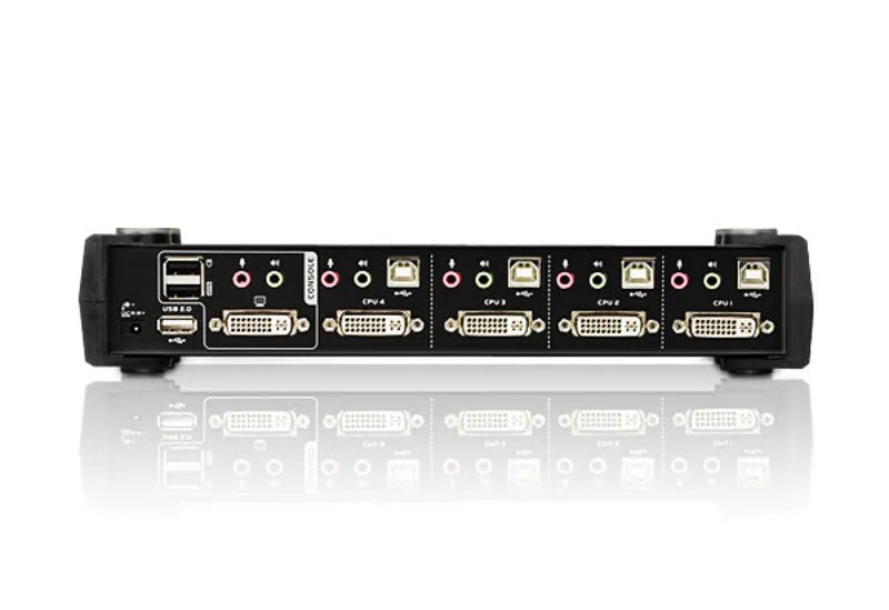 4-Port USB2.0 DVI/Audio KVMP Switch/W/(US/EU/OUT) ADP. ATEN; Cables Included - TecAfrica Solutions