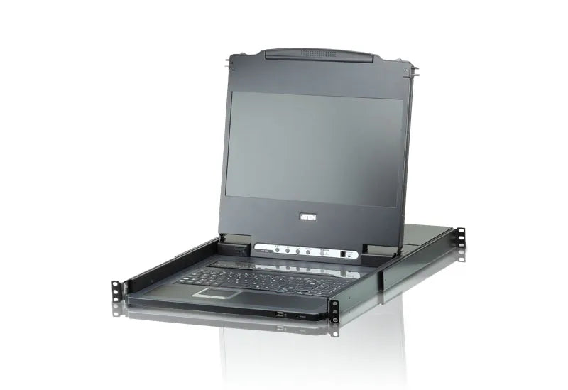 ATEN 8-Port  17'' wide Screen Full HD USB DVI LCD KVM  W/ (USKB/SPKB)/W/(US/EU) CORD ATEN