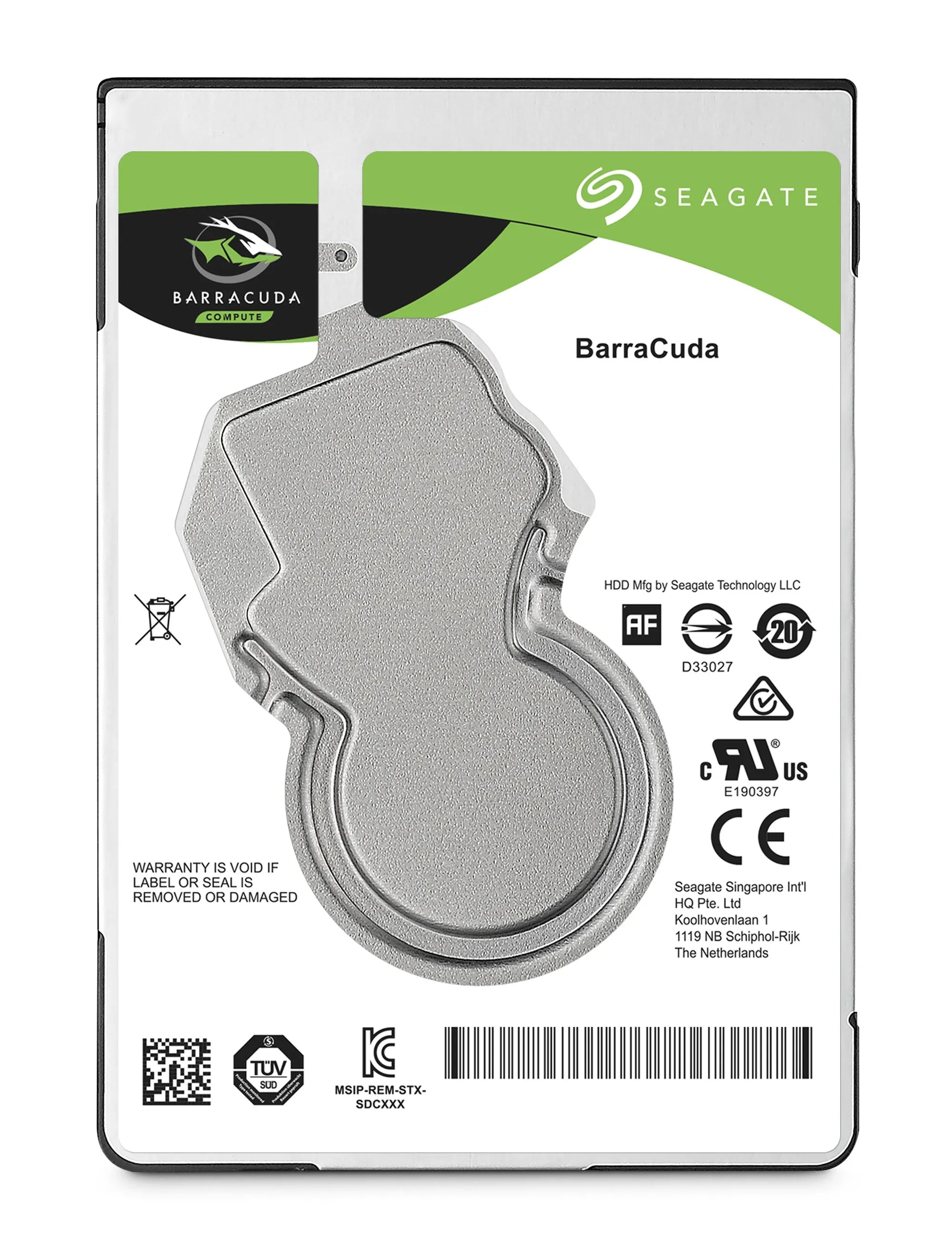 Seagate Barracuda 500GB; 2.5'' Notebook drive; SATA 6GB/s; RPM 5400; 128MB Cache