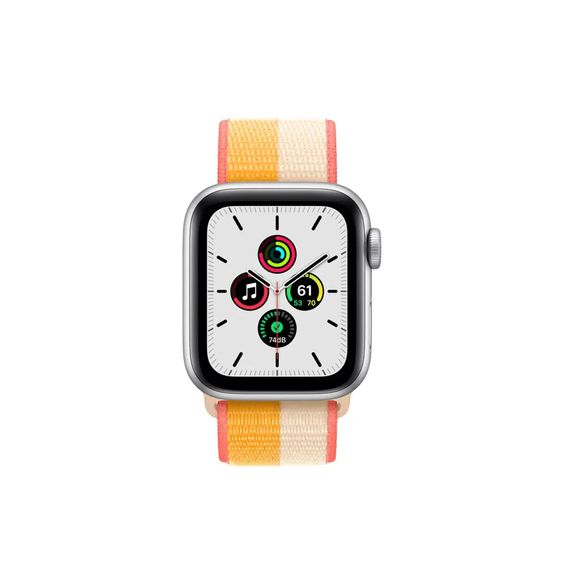 Watch SE GPS + Cellular 40mm Gold Aluminium Case With Maize/White Sport Loop