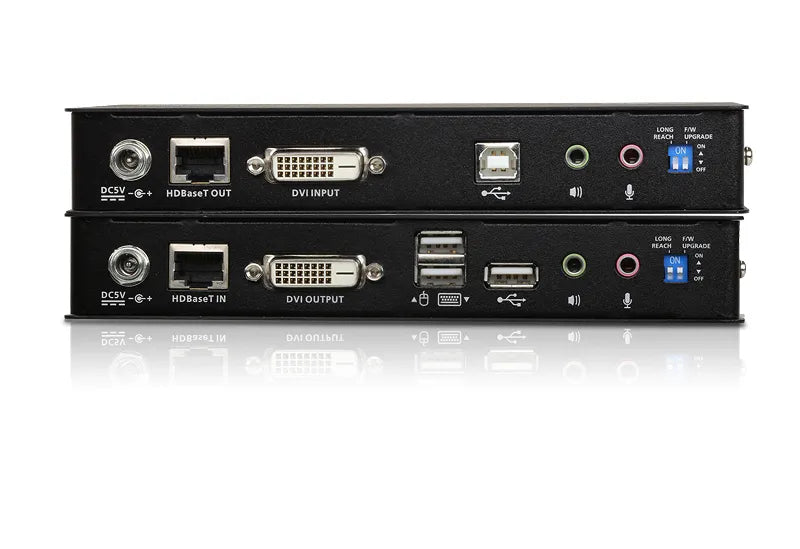 ATEN USB DVI HDBaseT 2.0 KVM Extender up to 150M w/ 1920x1200 /W/(US/EU/OUT) ADP. ATEN