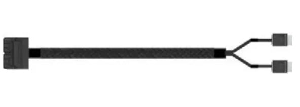 Intel 700 mm long; cable kit (2 cables included) straight SFF-8643 connector to dual straight OCuLink SFF-8611 connectors