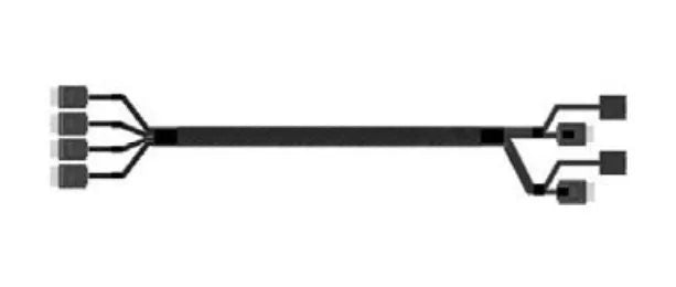 Intel 875mm long; bundled cable kit (1 cable included) straight OCuLink SFF-8611 connectors to straight/right angle OCuLink SFF-