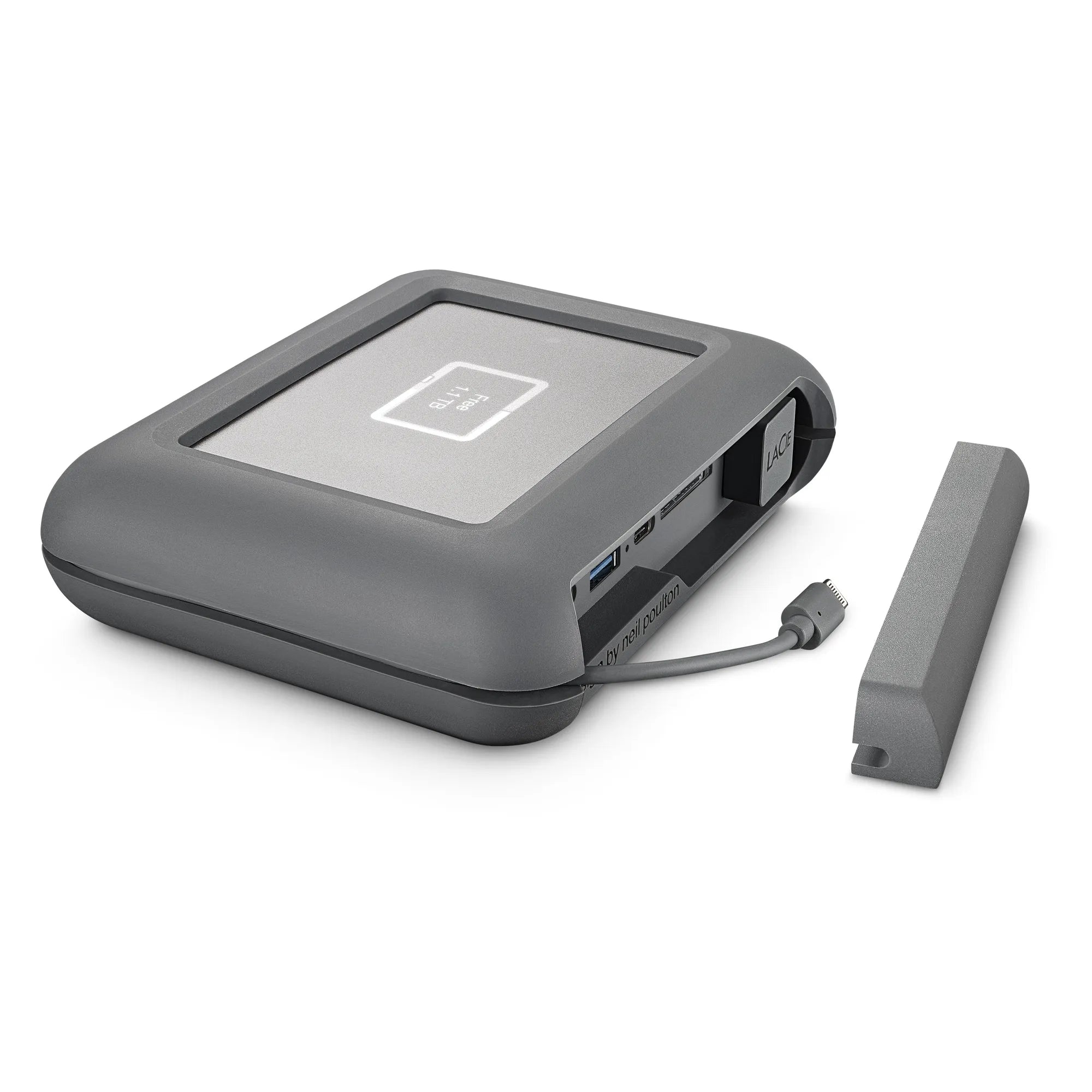 LaCie DJI Copilot Boss 2TB Grey External Hard Drive