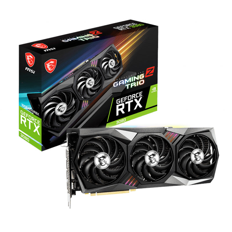 MSI Nvidia GeForce RTX 3080 GAMING Z TRIO 10G LHR - TecAfrica Solutions