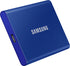 Samsung T7 Portable SSD 500 GB/ Transfer speed up to 1050 MB/s/ USB 3.2 (Gen2  10Gbps) backwards compatible  AES 256-bit hardware encryption with optional password protection  Colour: Indigo Blue - TecAfrica Solutions