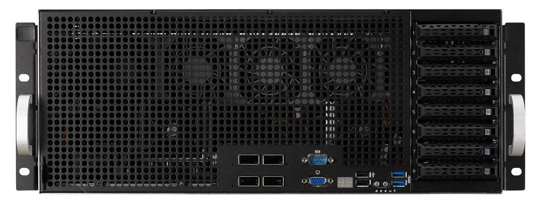 ESC8000 G4 - ASUS High-density 4U GPU server; 2 x Xeon; 12 x RDIMM; 6 X SATA; 8 X HS 2.5 BAYS;2+1 Redundant 1600W 80PLUS