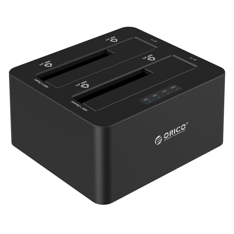 ORICO 2 Bay 2.5" / 3.5" USB3.0 HDD|SSD Dock - Black