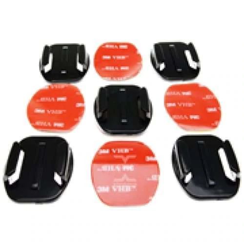 FLAT ADHESIVE MOUNTS FOR GOPRO AND OTHER ACTION CAMERAS (5 PACK)