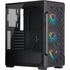CORSAIR iCUE 220T RGB Airflow Tempered Glass Mid-Tower Smart Case; Black