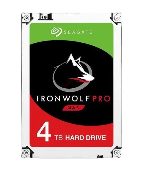 Seagate Ironwolf Pro 4TB 3.5'' HDD NAS; SATA 6GB/s Interface; 128MB cache; RPM 7200