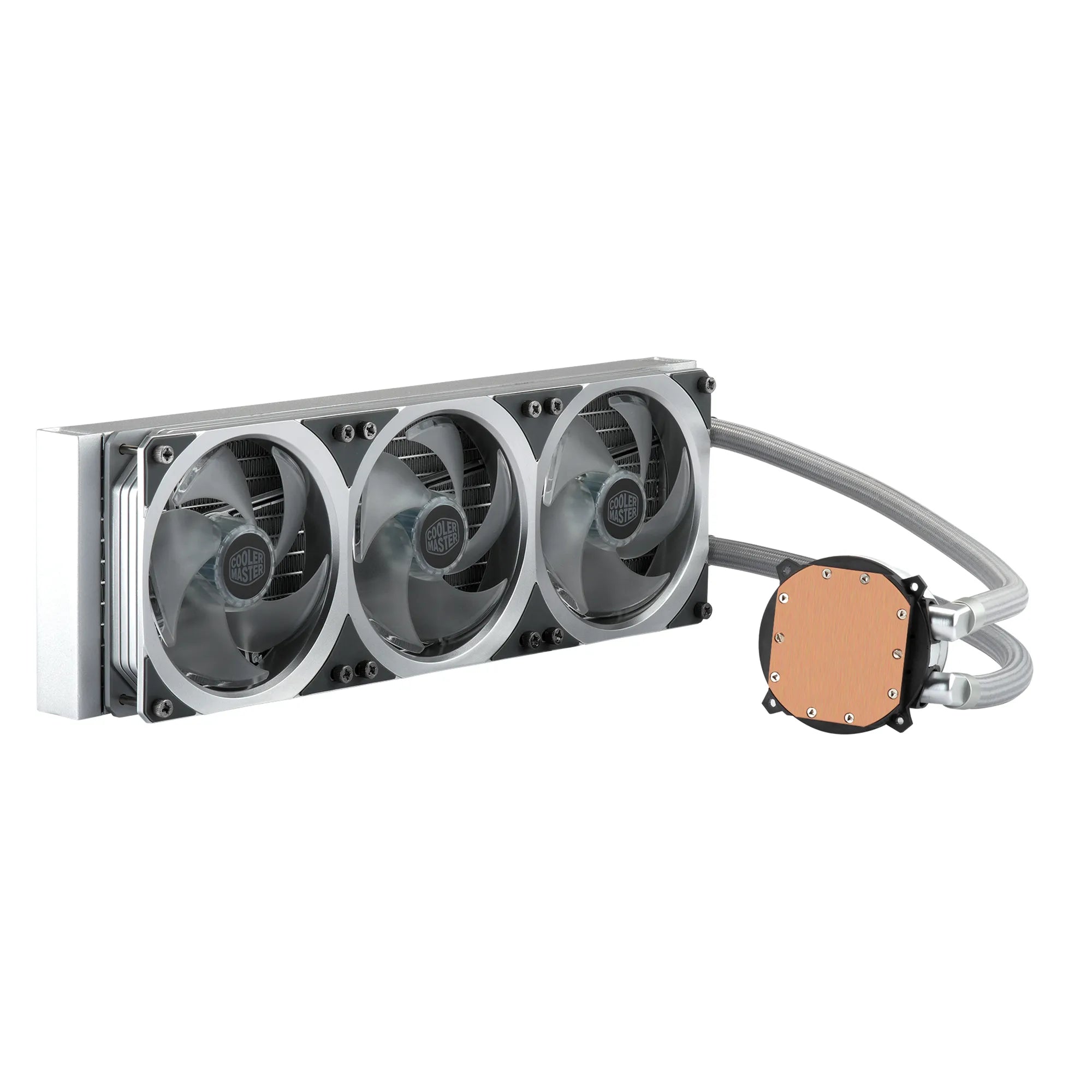 Cooler Master MasterLiquid ML360R ARGB Liquid Cooler; 360mm Radiator; 3x 120mm MasterFan ARGB; ARGB Pump; Silver Edition