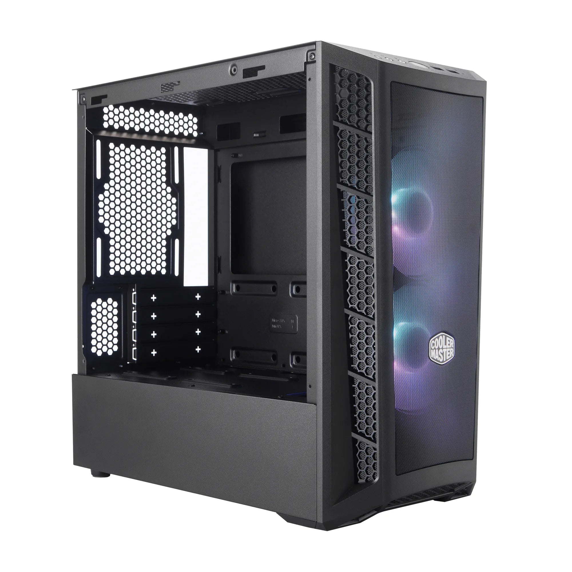 MasterBox MB311L Matx; Mitx; ARGB; TG Panel; ARGB Controller Included; 2 x 120mm ARGB Fans; Mesh Front Panel; AirFlow Case