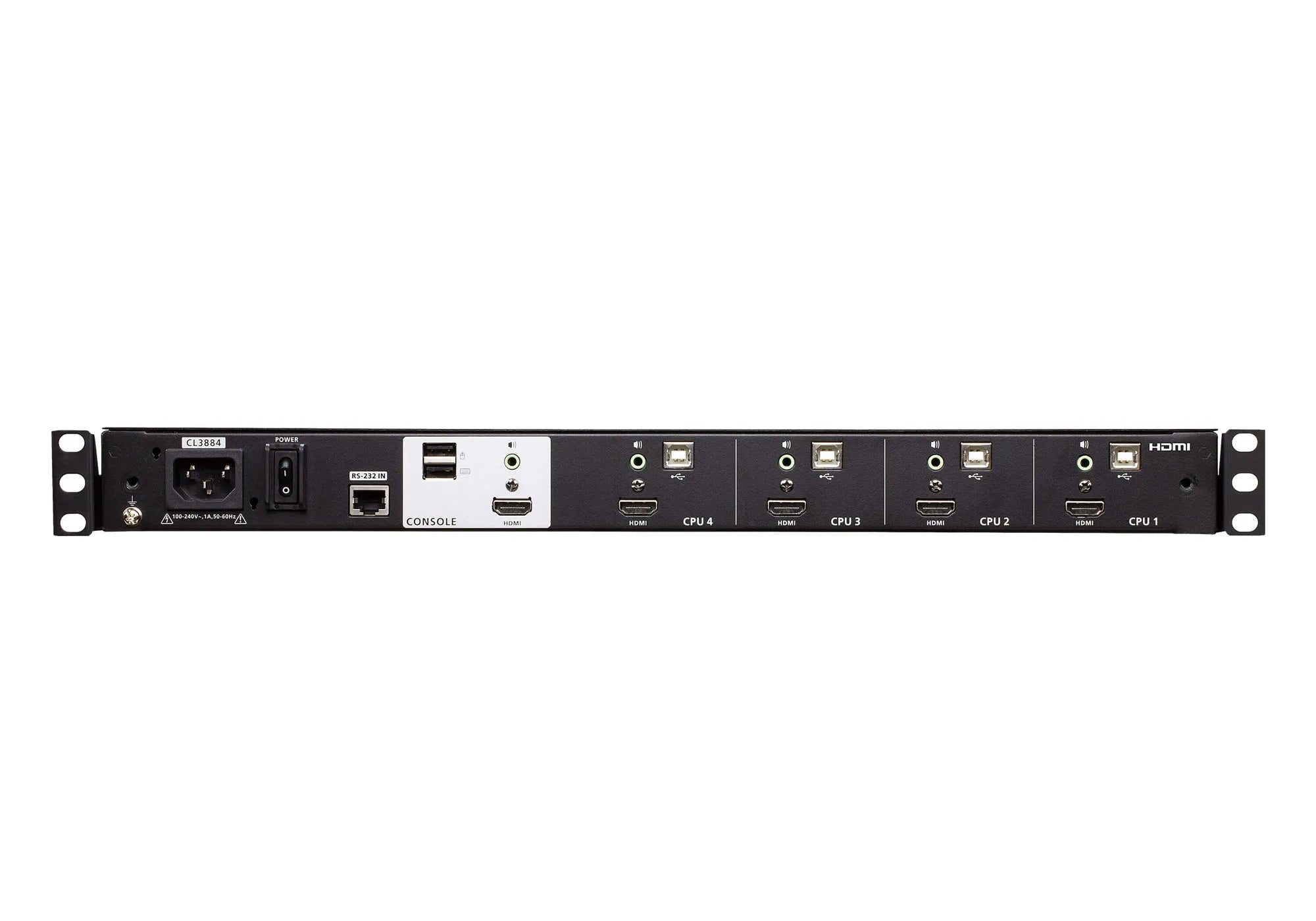 4-Port USB HDMI Multi-View Dual Rail WideScreen LCD KVM Switch - TecAfrica Solutions