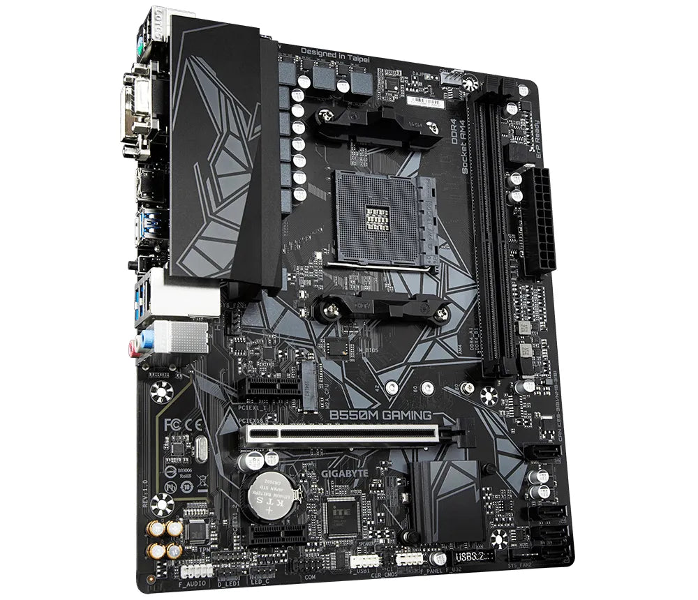 GIGABYTE AMD B550M GAMING for 3rd Generation AMD Ryzen™ processors; Dual DDR4; 1x M2; VGA/DVD-D/HDMI; mATX