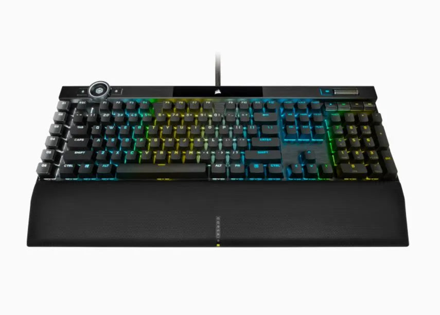 CORSAIR K100 RGB Mechanical Wired CHERRY MX SPEED Switch Keyboard with RGB Backlighting – Black.