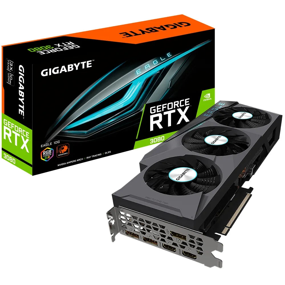 GIGABYTE nVidia RTX 3080 EAGLE - 10GB GDDR6X 3xDP/ 2x HDMI V2.0
