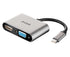 USB-C to HDMI/VGA Adapter; HDMI Port (3840 x 2160 or 4096 x 2160 pixels @ 30 Hz); VGA Port (1920 x 1080 or 1280 x 720 pixels @ 6