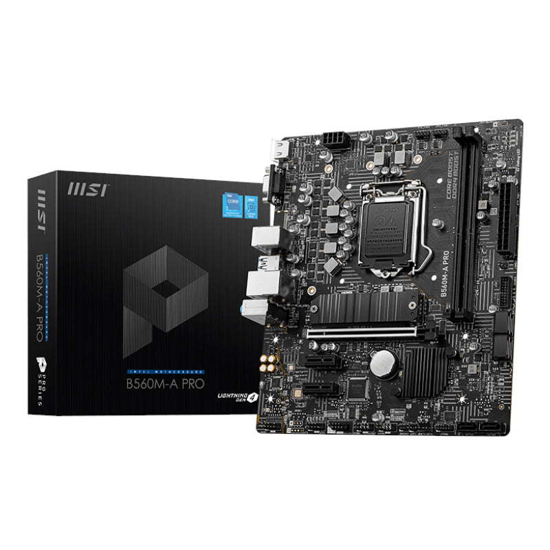 MSI B560M-A PRO Intel LGA1200 M-ATX Gaming Motherboard - TecAfrica Solutions
