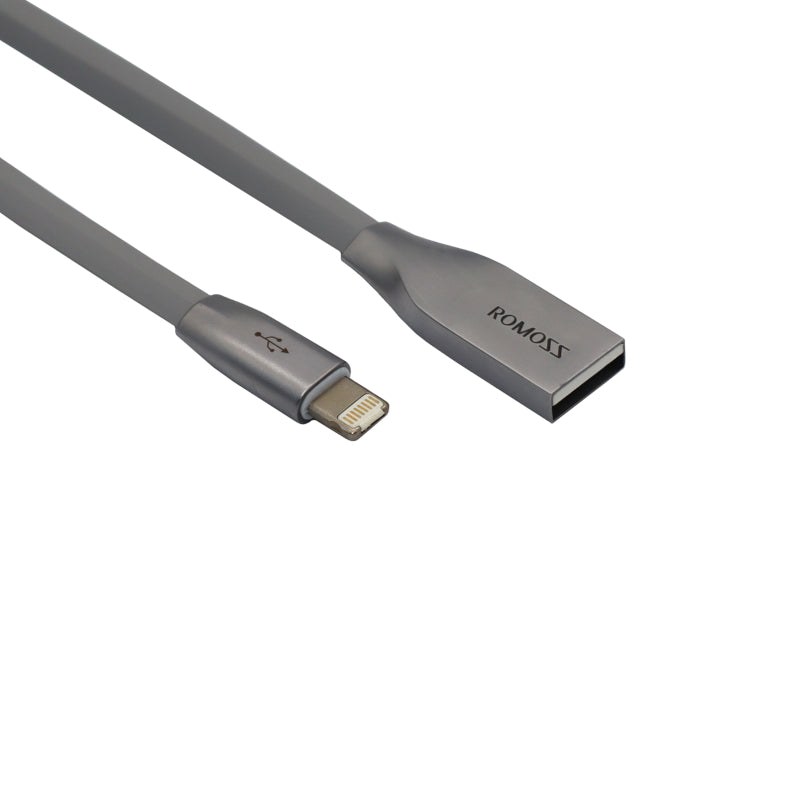 Romoss USB to Micro USB|Lightning Hybrid Chromium Allow 1m Cable - Grey