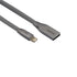 Romoss USB to Micro USB|Lightning Hybrid Chromium Allow 1m Cable - Grey