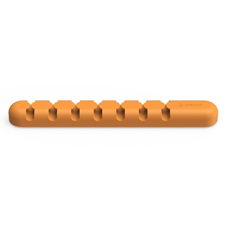 ORICO 7 Slot Desktop Cable Clip - Orange
