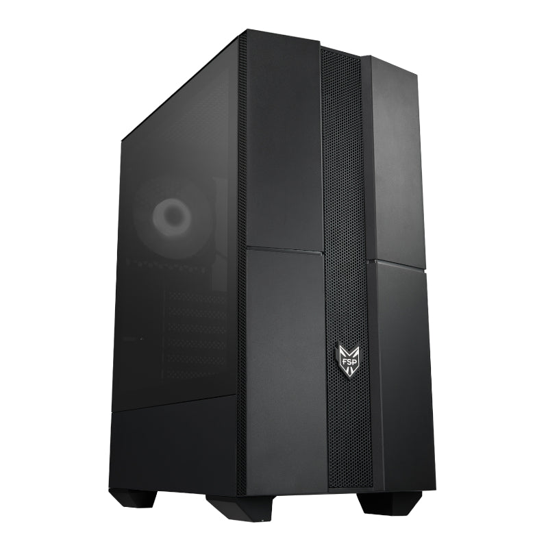 FSP CMT271A ATX | Micro-ATX | Mini-ITX ARGB Mid-Tower Gaming Chassis - Black - TecAfrica Solutions