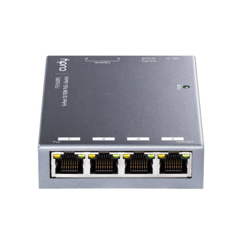 Cudy 6-Port 10/100Mbps | 4-PoE Switch 60w - TecAfrica Solutions