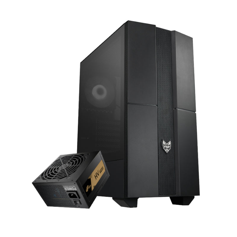 FSP Pro Chassis and PSU Combo Bundle - CMT271A Chassis | HV Pro 550W Non-Mod PSU
