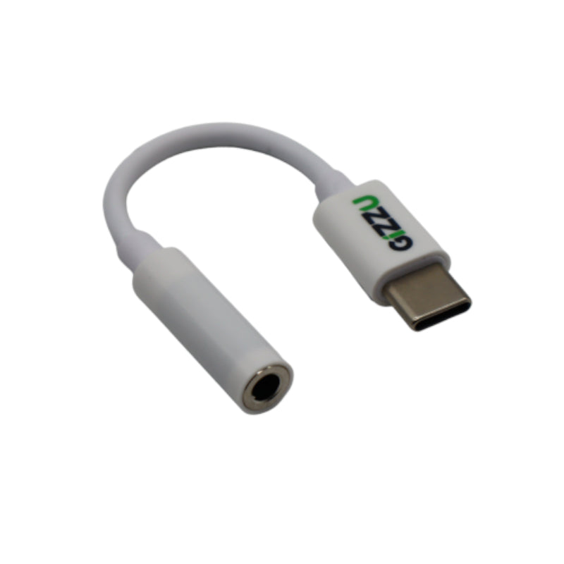 Gizzu USB-C to Audio Adapter - White