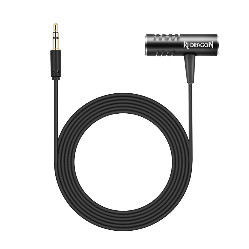 REDRAGON LAVALIER 3.5mm AUX Clip-on Gaming Mic - Black
