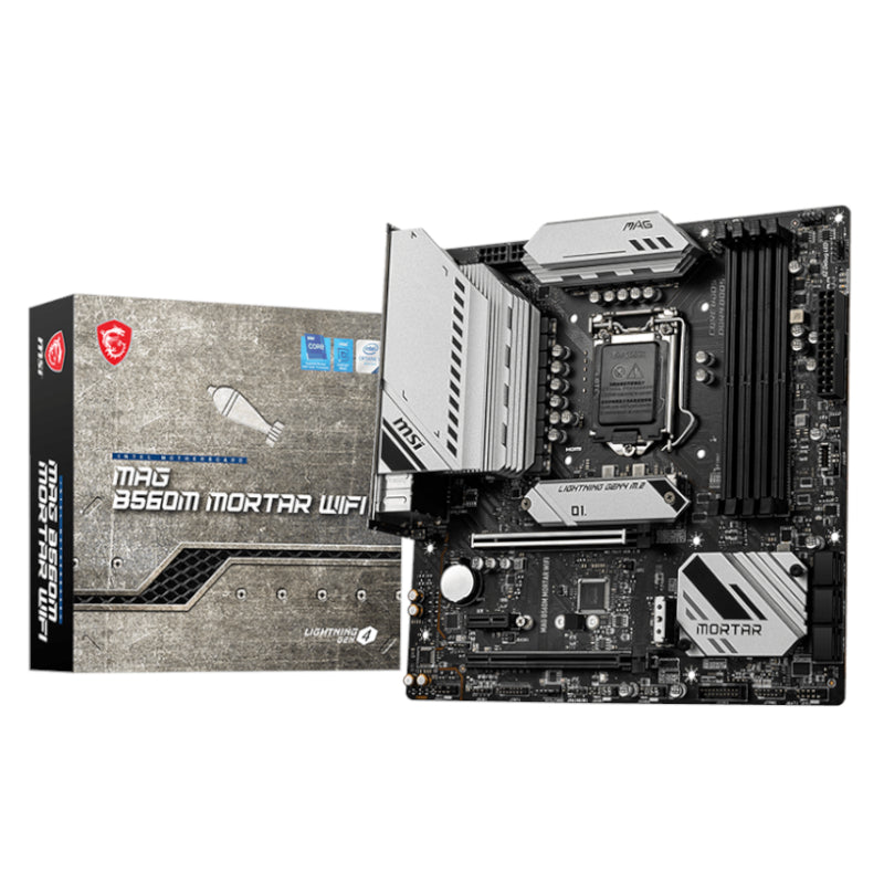 MSI B560M MORTAR WIFI Intel B560 M-ATX Gaming Motherboard