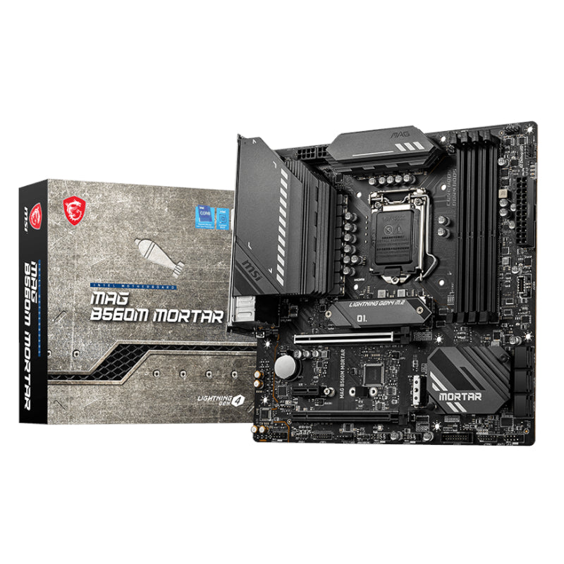 MSI B560M MORTAR Intel LGA1200 M-ATX Gaming Motherboard