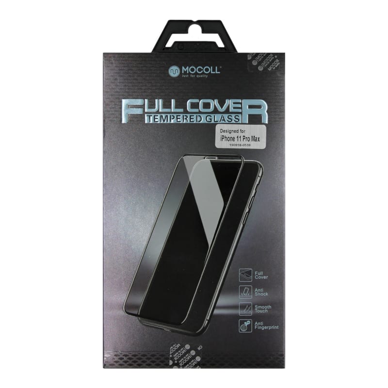 Mocoll 2.5D Tempered Glass Full Cover Screen Protector for iPhone 11 ProMax - Black