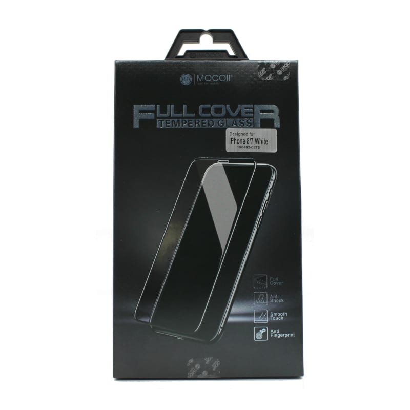 Mocoll 2.5D Tempered Glass Full Cover Screen Protector for iPhone 7 / 8 - White - TecAfrica Solutions