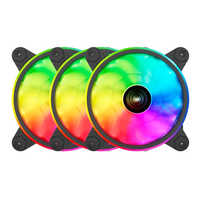 Raidmax NV-T120FBR3 120mm 3Pin ARGB 3Pack Case Fan