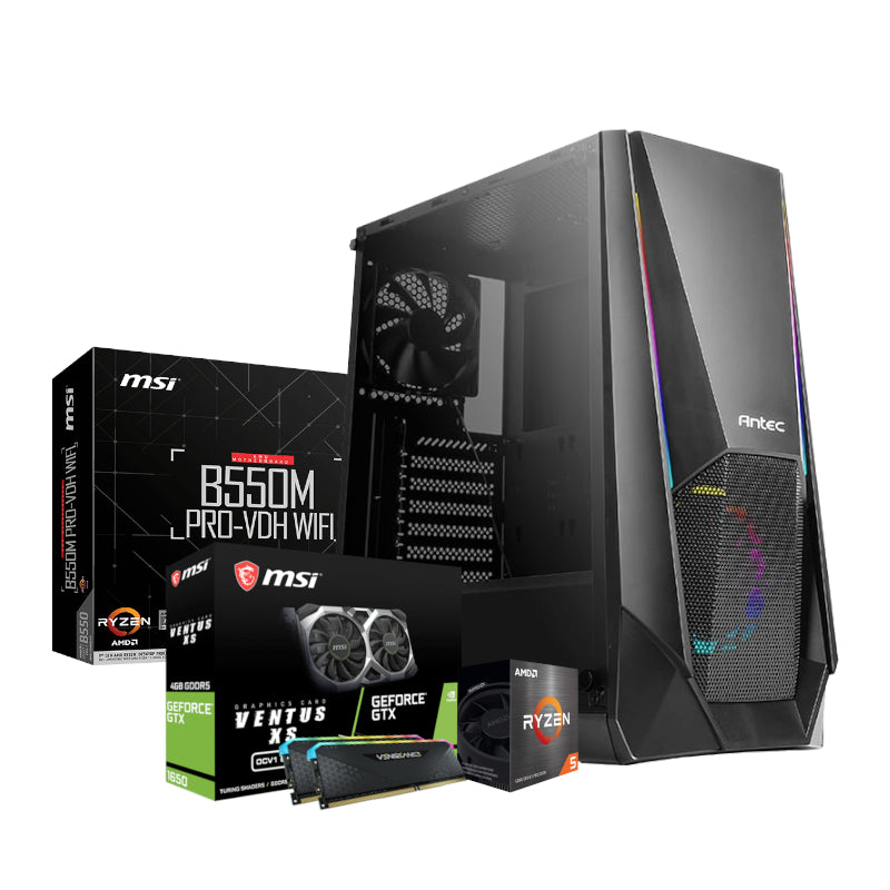 PCBuilder AMD Ryzen 5 5600X SCOUT Windows 11 Antec Gaming PC