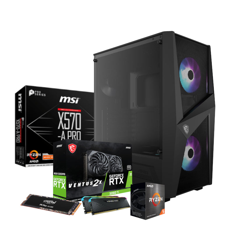 PCBuilder AMD Ryzen 5 5600X SPECIALIST Windows 11 MSI Gaming PC - TecAfrica Solutions
